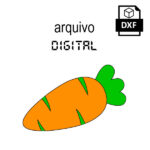 Vetor cenoura de páscoa