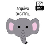 Vetor elefante rosto