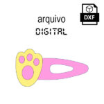 Vetor presilha patinha coelho