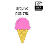 Vetor sorvete casquinha