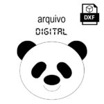 Vetor urso panda rosto