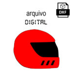 Vetor capacete corrida