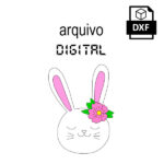 Vetor coelho fêmea cute