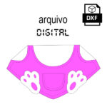 Vetor gola feltro coelho páscoa