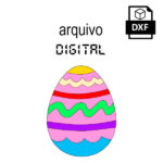 Vetor ovo de páscoa decorado